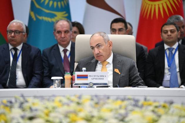 Kyrgyzstan Eurasian Intergovernmental Council 9218483 07.08.2026 Armenian Prime Minister Nikol Pashinyan attends an expanded format meeting of the Eurasian Intergovernmental Council in Cholpon-Ata, Kyrgyzstan. Kirill Zykov Sputnik Cholpon-Ata Kyrgyzstan  Copyright: xKirillxZykovx
