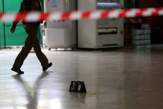 Death toll rises to 7 in Thailand school shooting: Local media BANGKOK, THAILAND - AUGUST 7: A piece of bullet is seen on the site of a shooting at Debsirin Nonthaburi School in Bang Kruai district, Nonthaburi province, north of Bangkok, Thailand on August 7, 2026. Valeria Mongelli Anadolu Bangkok Thailand. Editorial use only. Please get in touch for any other usage.  Copyright: x2026xAnadoluxValeriaxMongellix