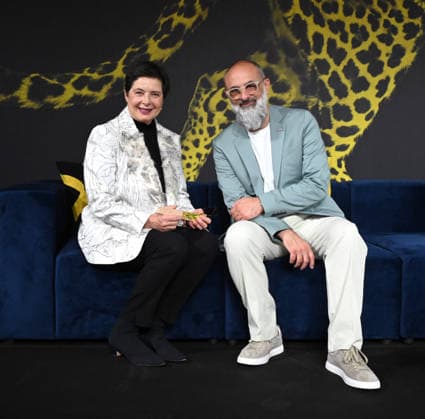 LFF 2026 - Isabella Rossellini At Excellence Award Photocall Isabella Rossellini and Giona Nazzaro, artistic director of the Locarno Film Festival, attend the Excellence Award photocall during the 2026 Locarno Film Festival in Locarno, Switzerland on August 6, 2026. Photo by Nick Zonna IPA ABACAPRESS.COM Locarno Switzerland  Copyright: xZonnaxNick IPA ABACAx