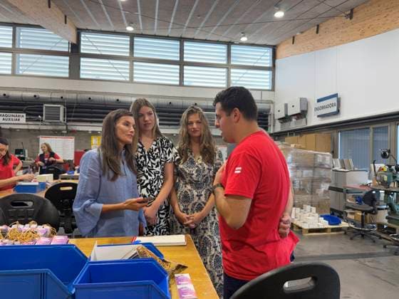 Spanish Queen Letizia and Princess Leonor and Sofia during visit Esment foundation in Mallorca on Friday, 7 August 2026. Cordon Press 
