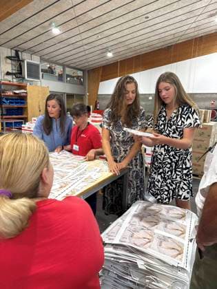 Spanish Queen Letizia and Princess Leonor and Sofia during visit Esment foundation in Mallorca on Friday, 7 August 2026. Cordon Press 