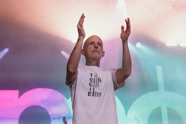 06.08.2026, Tartu. Moby performed a live show at the Tartu Song Festival Grounds, celebrating the 25th anniversary of his iconic album Play. Photo: Dmitri Kotjuh Järva Teataja Tartu Tartumaa Estonia 2DK06AUG26F049  Copyright: xDmitrixKotjuhx Moby
