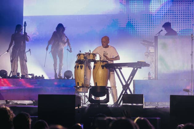 06.08.2026, Tartu. Moby performed a live show at the Tartu Song Festival Grounds, celebrating the 25th anniversary of his iconic album Play. Photo: Dmitri Kotjuh Järva Teataja Tartu Tartumaa Estonia 2DK06AUG26F102  Copyright: xDmitrixKotjuhx Moby