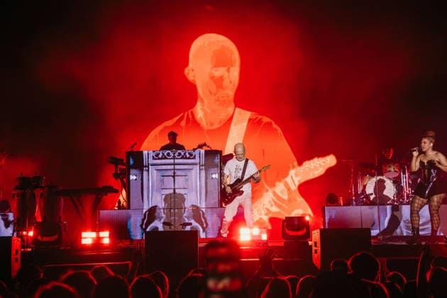 06.08.2026, Tartu. Moby performed a live show at the Tartu Song Festival Grounds, celebrating the 25th anniversary of his iconic album Play. Photo: Dmitri Kotjuh Järva Teataja Tartu Tartumaa Estonia 2DK06AUG26F114  Copyright: xDmitrixKotjuhx Moby