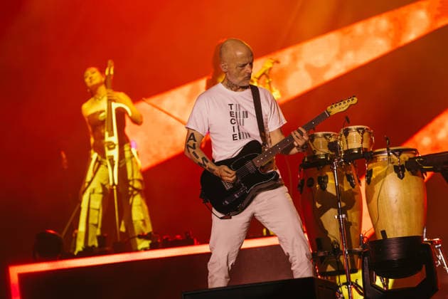 06.08.2026, Tartu. Moby performed a live show at the Tartu Song Festival Grounds, celebrating the 25th anniversary of his iconic album Play. Photo: Dmitri Kotjuh Järva Teataja Tartu Tartumaa Estonia 2DK06AUG26F118  Copyright: xDmitrixKotjuhx Moby
