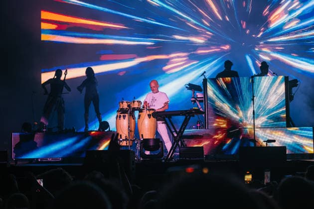 06.08.2026, Tartu. Moby performed a live show at the Tartu Song Festival Grounds, celebrating the 25th anniversary of his iconic album Play. Photo: Dmitri Kotjuh Järva Teataja Tartu Tartumaa Estonia 2DK06AUG26F155  Copyright: xDmitrixKotjuhx Moby