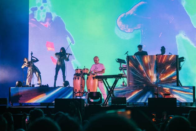 06.08.2026, Tartu. Moby performed a live show at the Tartu Song Festival Grounds, celebrating the 25th anniversary of his iconic album Play. Photo: Dmitri Kotjuh Järva Teataja Tartu Tartumaa Estonia 2DK06AUG26F156  Copyright: xDmitrixKotjuhx Moby
