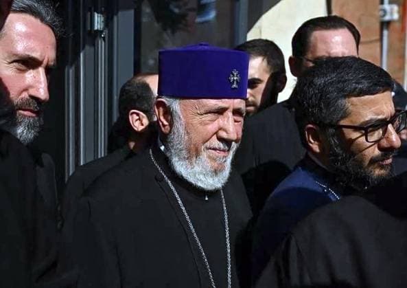 Armenia Church Trial 9218708 07.08.2026 Catholicos of All Armenians Karekin II is seen outside the Armavir Region Court of First Instance in Echmiadzin, Armenia. Karekin II, the head of the Armenian Apostolic Church, and six other clerics are accused of failing to comply with a civil court order temporarily reinstating Bishop Arman Saroyan, who was defrocked by the Church after joining Prime Minister Nikol Pashinyan s anti-church campaign. Stringer Sputnik Ð Ð˜Ð ÐÐ¾Ð²Ð¾ÑÑ‚Ð¸ Yerevan Armenia  Copyright: xStringerx