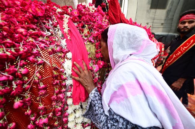 August 7, 2026, Prayagraj, Uttar Pradesh, India: Prayagraj: Muslims take part in 72 Taboot procession following Muharram month, in Prayagraj on Friday, August 7, 2026. Prayagraj India - ZUMAv115 20260807_zap_v115_005 Copyright: xPrabhatxKumarxVermax