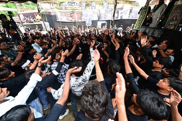 August 7, 2026, Prayagraj, Uttar Pradesh, India: Prayagraj: Muslims take part in 72 Taboot procession following Muharram month, in Prayagraj on Friday, August 7, 2026. Prayagraj India - ZUMAv115 20260807_zap_v115_006 Copyright: xPrabhatxKumarxVermax