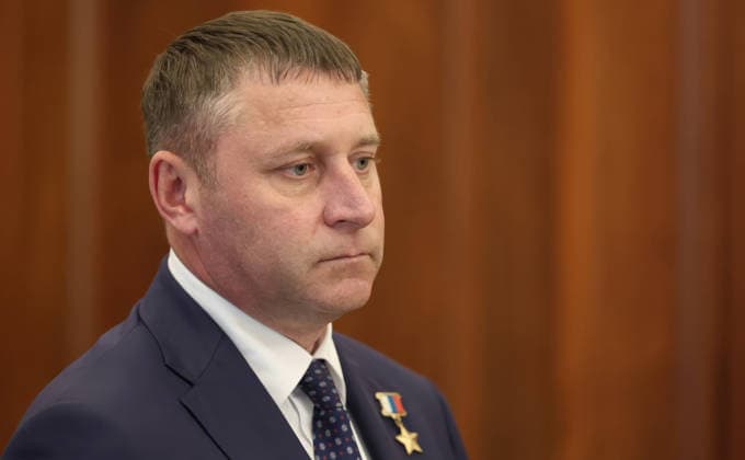 August 7, 2026, Moscow, Moscow Oblast, Russia: Acting governor of Belgorod region Alexander Shuvaev, waits for the arrival of Russian President Vladimir Putin, before a working meeting at the Kremlin, August 5, 2026 in Moscow, Russia. Moscow Russia - ZUMAp138 20260807_zaa_p138_011 Copyright: xAlexanderxKazakov RussianxGovernx