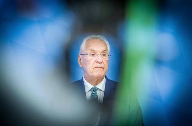 August 11, 2026, Munich, Bavaria, Germany: Bavarian Interior Minister JOACHIM HERRMANN. The Bavarian Verfassungsschutz (Secret Service, Office for the Protection of the Constitution) released its half-year report detailing the current threats to Bavaria and the country. The latest threats includes upticks in espionage, saboteurs, Islamist extremism and terror, as well as movements that seek to split society. Recent cases, such as the CSD attack in Berlin and the drone with explosives found at a Leipzig airport, have raised alert and readiness levels against all threats. Munich Germany  - ZUMAb160 20260811_abp_b160_042 Copyright: xSachellexBabbarx