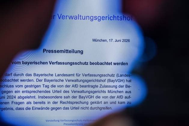 August 11, 2026, Munich, Bavaria, Germany: The Bavarian Verfassungsschutz (Secret Service, Office for the Protection of the Constitution) released its half-year report detailing the current threats to Bavaria and the country. The latest threats includes upticks in espionage, saboteurs, Islamist extremism and terror, as well as movements that seek to split society. Recent cases, such as the CSD attack in Berlin and the drone with explosives found at a Leipzig airport, have raised alert and readiness levels against all threats. Munich Germany - ZUMAb160 20260811_abp_b160_041 Copyright: xSachellexBabbarx