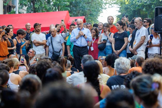 August 7, 2026, Rome, Roma, Italy: Mayor Roberto Gualtieri participates in the public meeting of Spin Time Rome, 07 08 26 Rome Italy  - ZUMAa289 20260807_zia_a289_003 Copyright: xFrancescoxFotiax xAgfx
