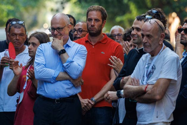 August 7, 2026, Rome, Roma, Italy: Mayor Roberto Gualtieri participates in the public meeting of Spin Time Rome, 07 08 26 Rome Italy  - ZUMAa289 20260807_zia_a289_002 Copyright: xFrancescoxFotiax xAgfx