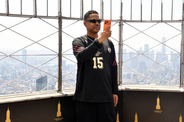NEW YORK, NY- AUGUST 7: Santiago Matias aka Alofoke, lights the Empire State Building to Celebrate the 2026 Dominican Day Parade on August 7, 2026 in New York City. Copyright: xmpi099 MediaPunchx