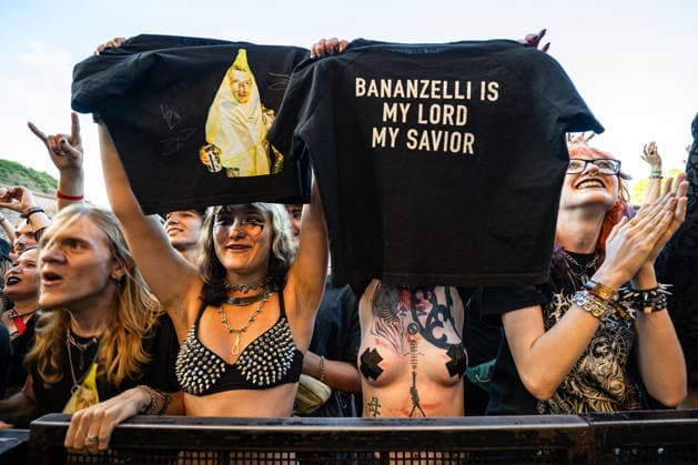 Fans of the Swiss band Paleface Swiss, at the 29th Brutal Assault extreme music festival in Josefov fortress near Jaromer, Nachod district, Hradec Kralove Region, Czech Republic, August 7, 2026. (CTKxPhoto DavidxTanecek) CTKPhotoP2026080706755  CTKPhotoP2026080706755