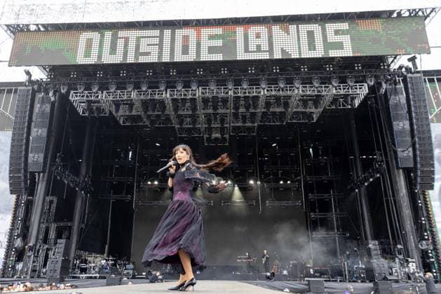 August 7, 2026, San Francisco, California, USA: Canadian singer FAOUZIA (FAOUZIA OUIHYA) during Outside Lands Music Festival in San Francisco, California San Francisco USA  - ZUMAs135 20260807_zap_s135_004 Copyright: xDanielxDeSloverx