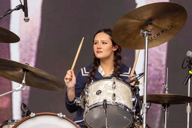 August 7, 2026, San Francisco, California, USA: CHLOE DE ST. AUBIN of Die Spitz during Outside Lands Music Festival in San Francisco, California San Francisco USA  - ZUMAs135 20260807_zap_s135_065 Copyright: xDanielxDeSloverx