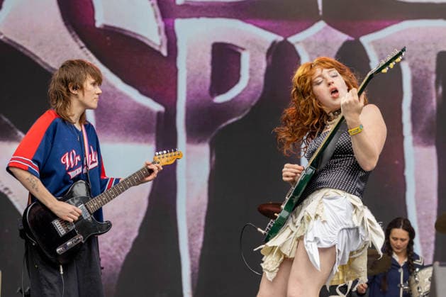 August 7, 2026, San Francisco, California, USA: AVA SCHROBILGEN, ELEANOR LIVINGINSTON of Die Spitz during Outside Lands Music Festival in San Francisco, California San Francisco USA  - ZUMAs135 20260807_zap_s135_087 Copyright: xDanielxDeSloverx