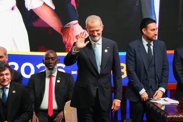 Abelardo de la Espriella sworn in as Colombia’s president in historic ceremony CALI, COLOMBIA – AUG. 7: King Felipe VI of Spain greets attendees during the inauguration ceremony at the Carlos Andres Perez Galindo Arena of the Universidad Santiago de Cali in Cali, Colombia, on Aug. 7, 2026. De la Espriella assumes office as Colombia’s president for the 2026-2030 term. Andres Acero Anadolu Cali Colombia. Editorial use only. Please get in touch for any other usage.  Copyright: x2026xAnadoluxAndresxAcerox