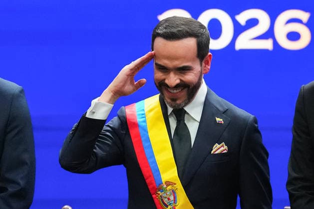 Abelardo de la Espriella sworn in as Colombia’s president in historic ceremony CALI, COLOMBIA – AUG. 7: President-elect Abelardo de la Espriella receives the presidential sash bearing the Colombian flag during the inauguration ceremony at the Carlos Andres Perez Galindo Arena of the Universidad Santiago de Cali in Cali, Colombia, on Aug. 7, 2026. De la Espriella assumes office as Colombia’s president for the 2026-2030 term. Andres Acero Anadolu Cali Colombia. Editorial use only. Please get in touch for any other usage.  Copyright: x2026xAnadoluxAndresxAcerox