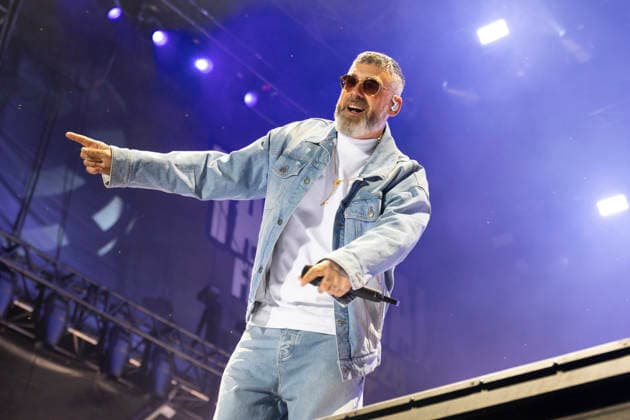 Sido performt auf der Bühne beim Taubertal-Festival 2026 in Rothenburg ob der Tauber, Deutschland, am 7. August 2026. *** Sido performs on stage at the Taubertal Festival 2026 in Rothenburg ob der Tauber, Germany, on August 7, 2026 Copyright: HMBxMedia xHeikoxBecker