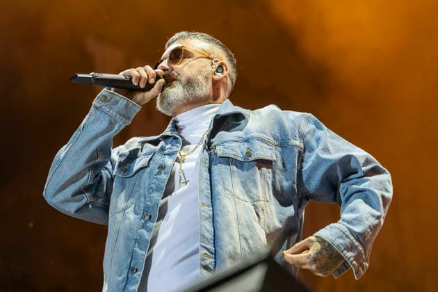Sido performt auf der Bühne beim Taubertal-Festival 2026 in Rothenburg ob der Tauber, Deutschland, am 7. August 2026. *** Sido performs on stage at the Taubertal Festival 2026 in Rothenburg ob der Tauber, Germany, on August 7, 2026 Copyright: HMBxMedia xHeikoxBecker