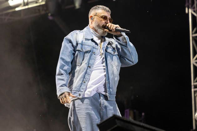 Sido performt auf der Bühne beim Taubertal-Festival 2026 in Rothenburg ob der Tauber, Deutschland, am 7. August 2026. *** Sido performs on stage at the Taubertal Festival 2026 in Rothenburg ob der Tauber, Germany, on August 7, 2026 Copyright: HMBxMedia xHeikoxBecker