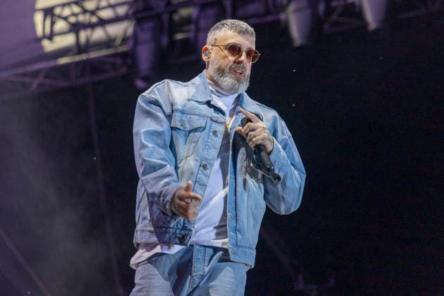 Sido performt auf der Bühne beim Taubertal-Festival 2026 in Rothenburg ob der Tauber, Deutschland, am 7. August 2026. *** Sido performs on stage at the Taubertal Festival 2026 in Rothenburg ob der Tauber, Germany, on August 7, 2026 Copyright: HMBxMedia xHeikoxBecker