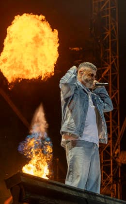 Sido performt auf der Bühne beim Taubertal-Festival 2026 in Rothenburg ob der Tauber, Deutschland, am 7. August 2026. *** Sido performs on stage at the Taubertal Festival 2026 in Rothenburg ob der Tauber, Germany, on August 7, 2026 Copyright: HMBxMedia xHeikoxBecker