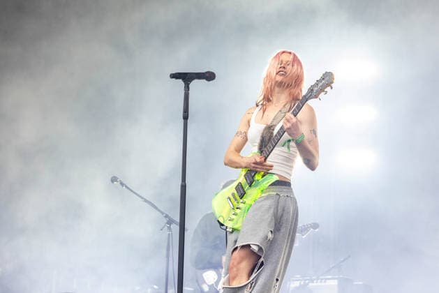 August 7, 2026, San Francisco, California, USA: RHIAN TEASDALE of English rock band Wet Leg during Outside Lands Music Festival in San Francisco, California San Francisco USA  - ZUMAs135 20260807_zap_s135_115 Copyright: xDanielxDeSloverx