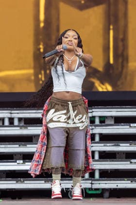 August 7, 2026, San Francisco, California, USA: Rapper GLORILLA (GLORIA WOODS) during Outside Lands Music Festival in San Francisco, California San Francisco USA  - ZUMAs135 20260807_zap_s135_128 Copyright: xDanielxDeSloverx