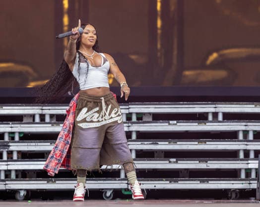 August 7, 2026, San Francisco, California, USA: Rapper GLORILLA (GLORIA WOODS) during Outside Lands Music Festival in San Francisco, California San Francisco USA  - ZUMAs135 20260807_zap_s135_129 Copyright: xDanielxDeSloverx
