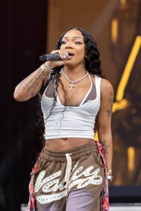 August 7, 2026, San Francisco, California, USA: Rapper GLORILLA (GLORIA WOODS) during Outside Lands Music Festival in San Francisco, California San Francisco USA  - ZUMAs135 20260807_zap_s135_134 Copyright: xDanielxDeSloverx