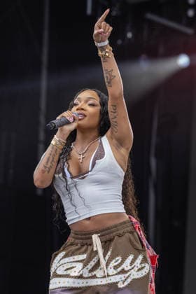 August 7, 2026, San Francisco, California, USA: Rapper GLORILLA (GLORIA WOODS) during Outside Lands Music Festival in San Francisco, California San Francisco USA  - ZUMAs135 20260807_zap_s135_154 Copyright: xDanielxDeSloverx