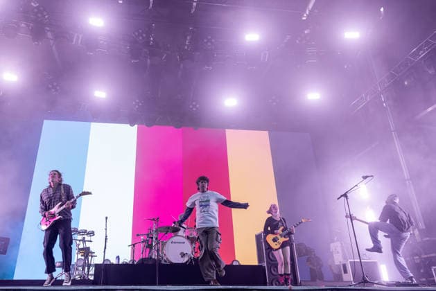 August 7, 2026, San Francisco, California, USA: PAT MCCRORY, BRENDAN YATES, MEG MILLS and FRANZ LYONS of Turnstile during Outside Lands Music Festival in San Francisco, California San Francisco USA  - ZUMAs135 20260807_zap_s135_189 Copyright: xDanielxDeSloverx