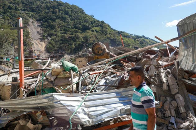 Gold mine explosion injures 19 in Colombia MARMATO, COLOMBIA - AUGUST 7: A powerful explosion in a gold-mining area near the town center injures 19 people, including two critically, and damages properties in the surrounding area in Marmato, Caldas department, Colombia, on August 7, 2026. Marmato is a historic gold-mining municipality where gold extraction has shaped the local economy for more than 400 years. Alexis Munera Anadolu Marmato Colombia. Editorial use only. Please get in touch for any other usage.  Copyright: x2026xAnadoluxAlexisxMunerax