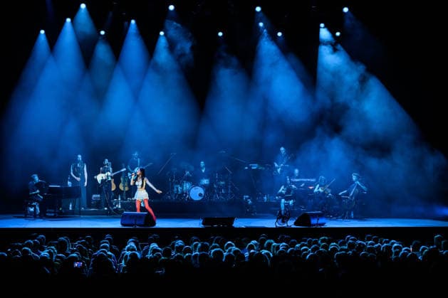 August 7, 2026, Marina Di Pietrasanta, Lucca, Italy: Arisa performs at the La Versiliana Festival, Marina di Pietrasanta, August 7, 2026. Marina Di Pietrasanta Italy  - ZUMAa289 20260807_zia_a289_042 Copyright: xStefanoxDallexLuchex xAgfx