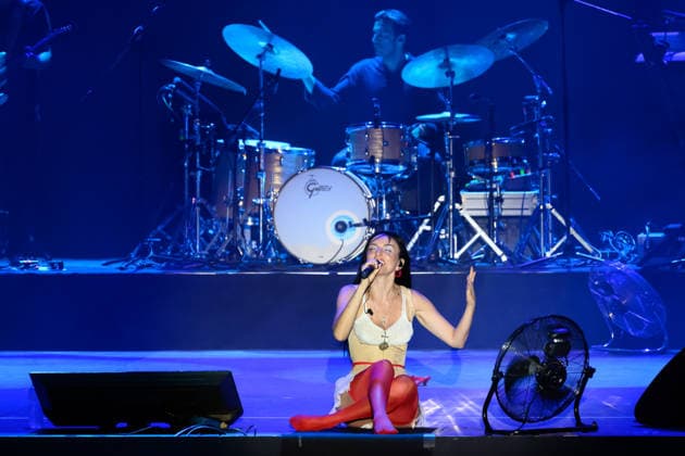 August 7, 2026, Marina Di Pietrasanta, Lucca, Italy: Arisa performs at the La Versiliana Festival, Marina di Pietrasanta, August 7, 2026. Marina Di Pietrasanta Italy  - ZUMAa289 20260807_zia_a289_045 Copyright: xStefanoxDallexLuchex xAgfx