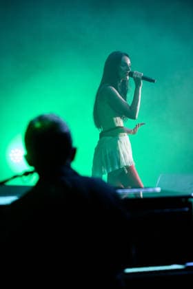 August 7, 2026, Marina Di Pietrasanta, Lucca, Italy: Arisa performs at the La Versiliana Festival, Marina di Pietrasanta, August 7, 2026. Marina Di Pietrasanta Italy  - ZUMAa289 20260807_zia_a289_055 Copyright: xStefanoxDallexLuchex xAgfx