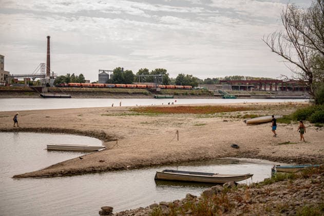 Remains of an old World War II-era ship in Hungary BAJA, HUNGARY – AUGUST 8: People gather along the exposed riverbed of the Danube, after exceptionally low water levels revealed the remains of an old World War II-era ship from the riverbed in Baja, Hungary on August 8, 2026. The emergence of the wreck has attracted hundreds of curious visitors to the site. Robert Nemeti Anadolu Baja Hungary. Editorial use only. Please get in touch for any other usage.  Copyright: x2026xAnadoluxRobertxNemetix