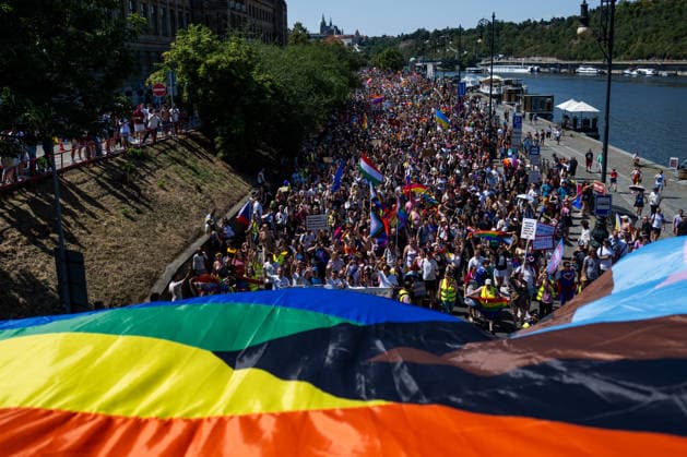 Prague Pride March for Equality and Respect, on August 8, 2026, in Prague, Czech Republic. (CTKxPhoto OndrejxDeml) CTKPhotoP2026080803068  CTKPhotoP2026080803068