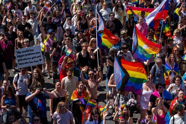 Prague Pride March for Equality and Respect, on August 8, 2026, in Prague, Czech Republic. (CTKxPhoto OndrejxDeml) CTKPhotoP2026080803098  CTKPhotoP2026080803098