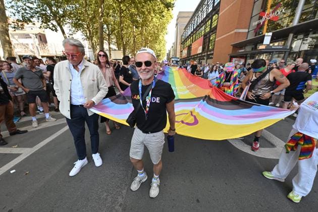 Antwerp Pride Parade ANTWERPEN, BELGIUM - AUGUST 08: Pride is a form of protest, and at the heart of Antwerp Pride activities is the Antwerp Pride Parade..The parade walks through the streets of Antwerp,mainly along the quays on August 08, 2026 in Antwerpen, Belgium, 08 08 2026 Antwerpen Belgium  Copyright: xBertxVanxDenxBrouckex