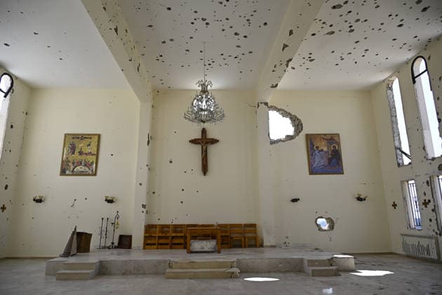 Israeli army enter Lebanon s Western Zawtar in violation of Framework Agreement WESTERN ZAWTAR, LEBANON - AUGUST 08: A view of destruction inside a church after Israeli forces re-entered the southern town of Western Zawtar overnight violating the Framework Agreement reached between Israel and Lebanon that envisions a phased withdrawal, in Zawtar al-Sharqiyah, Lebanon on August 08, 2026. Houssam Shbaro Anadolu Western Zawtar Lebanon. Editorial use only. Please get in touch for any other usage.  Copyright: x2026xAnadoluxHoussamxShbarox