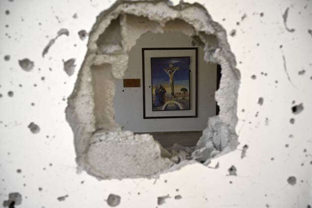News Bilder des Tages Israeli army enter Lebanon s Western Zawtar in violation of Framework Agreement WESTERN ZAWTAR, LEBANON - AUGUST 08: A view of destruction inside a church after Israeli forces re-entered the southern town of Western Zawtar overnight violating the Framework Agreement reached between Israel and Lebanon that envisions a phased withdrawal, in Zawtar al-Sharqiyah, Lebanon on August 08, 2026. Houssam Shbaro Anadolu Western Zawtar Lebanon. Editorial use only. Please get in touch for any other usage.  Copyright: x2026xAnadoluxHoussamxShbarox