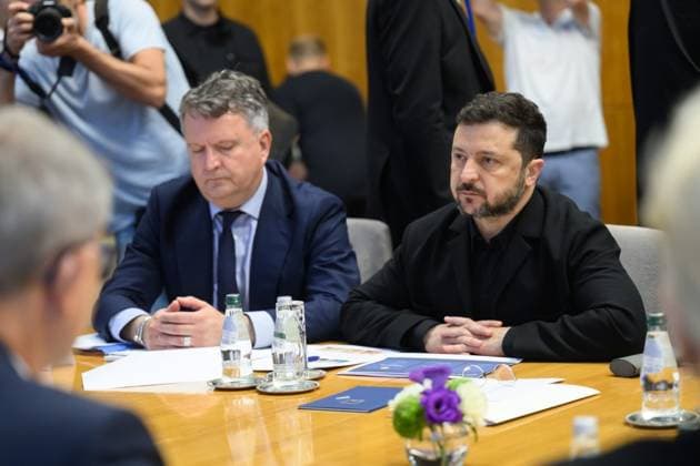 Zelensky meets Serbian president during first official visit to Belgrade Ukrainian President Volodymyr Zelensky meets Serbian President Aleksandar Vucic and other officials during an official visit to Belgrade, Serbia, on August 8, 2026. The visit, Zelensky s first to Serbia, comes as the two countries seek to strengthen bilateral relations and discuss security, economic cooperation, and relations with the European Union. Photo by PRESIDENT OF UKRAINE apaimages Ukraine Ukraine Ukraine 080826_Serbia_UPO_00(52).jpeg Copyright: xapaimagesxPRESIDENTxOFxUKRAINEx xapaimagesx