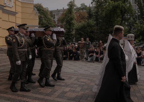 August 8, 2026, Kyiv, Ukraine: On August 8, 2026, Kyiv said farewell to Oleksii Yukov, who spent more than 25 years searching for the fallen on the frontlines of Ukriane and returned them to their families. Kyiv - ZUMAj167 20260808_zip_j167_012 Copyright: xSvetxJacquelinex