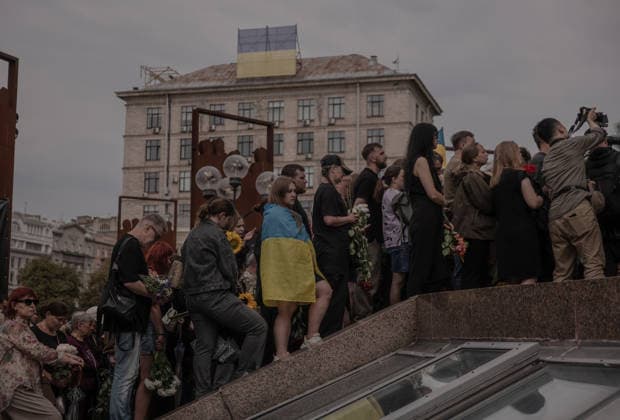 August 8, 2026, Kyiv, Ukraine: On August 8, 2026, Kyiv said farewell to Oleksii Yukov, who spent more than 25 years searching for the fallen on the frontlines of Ukriane and returned them to their families. Kyiv - ZUMAj167 20260808_zip_j167_019 Copyright: xSvetxJacquelinex